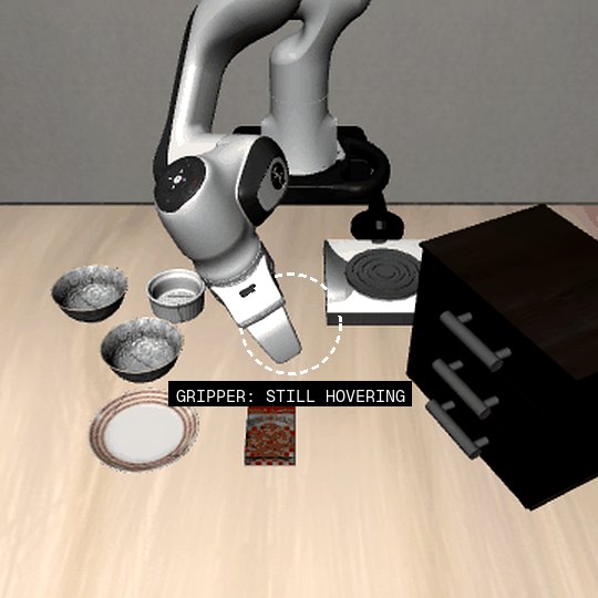 Robot arm still hovering near the bowls when the run ends